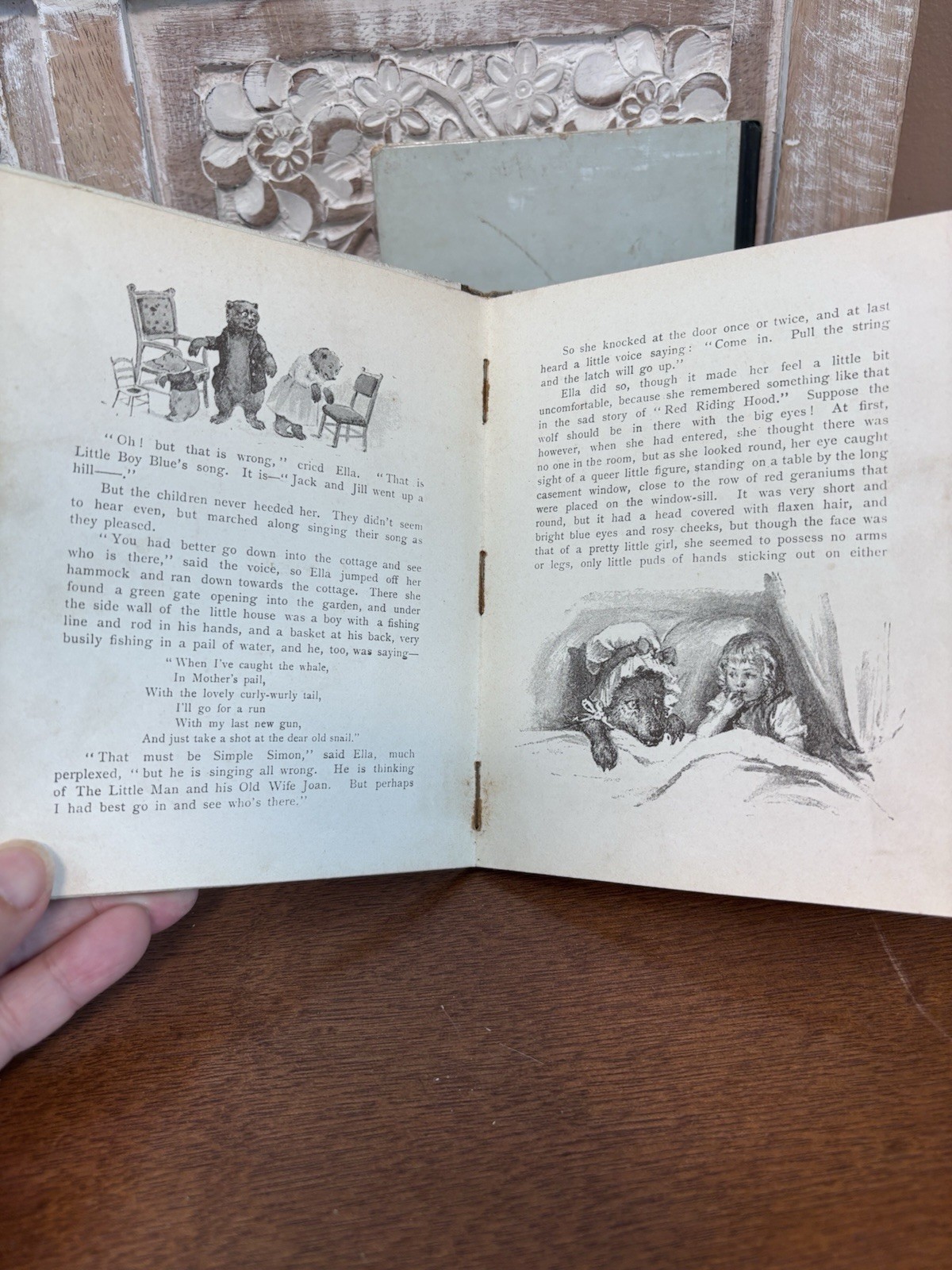 Two Antique Books by Ernest Nister at Nuremberg “A Sweet Story & Very Pretty”