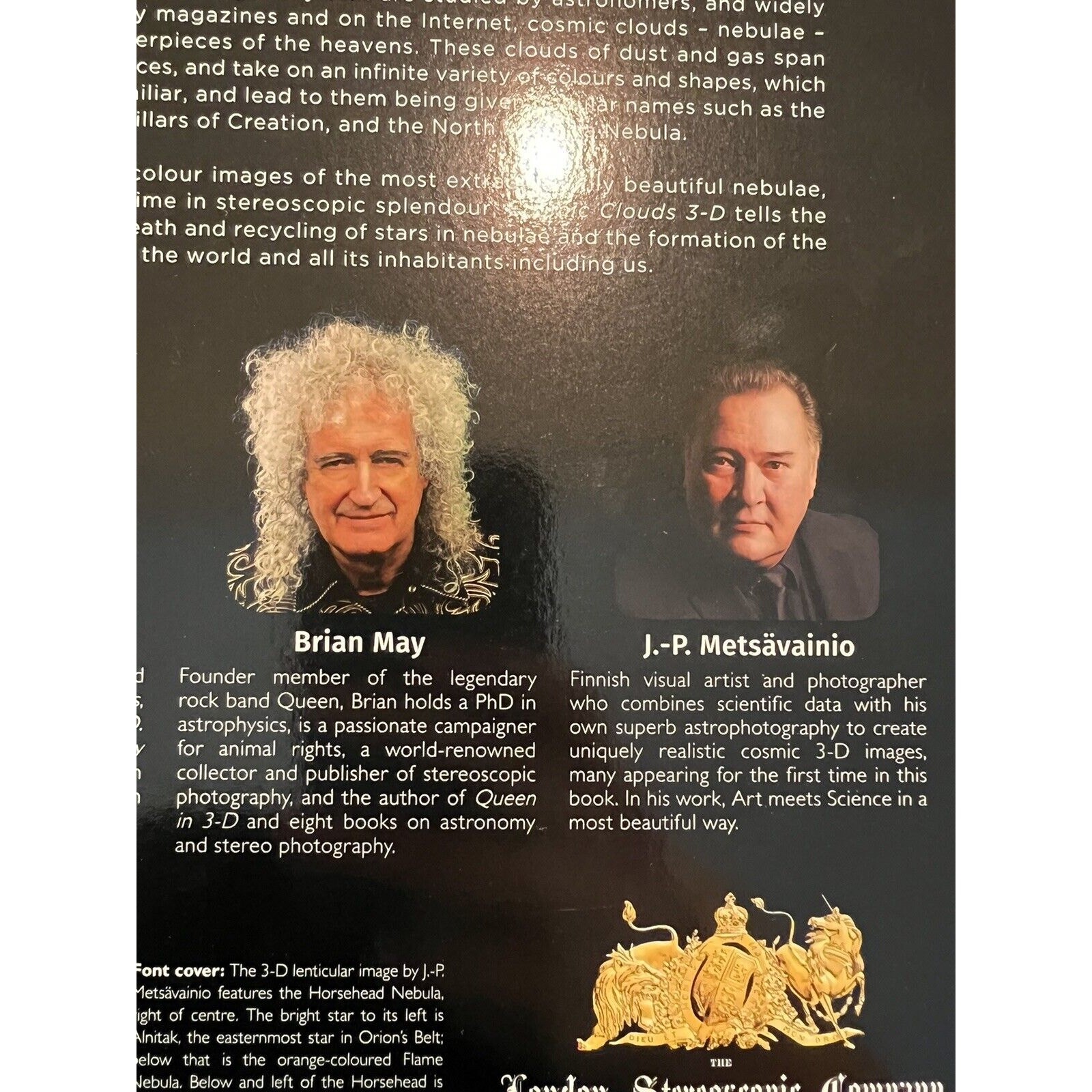 COSMIC CLOUDS 3-D Where Stars Are Born with SIGNED Bookplate by Brian May