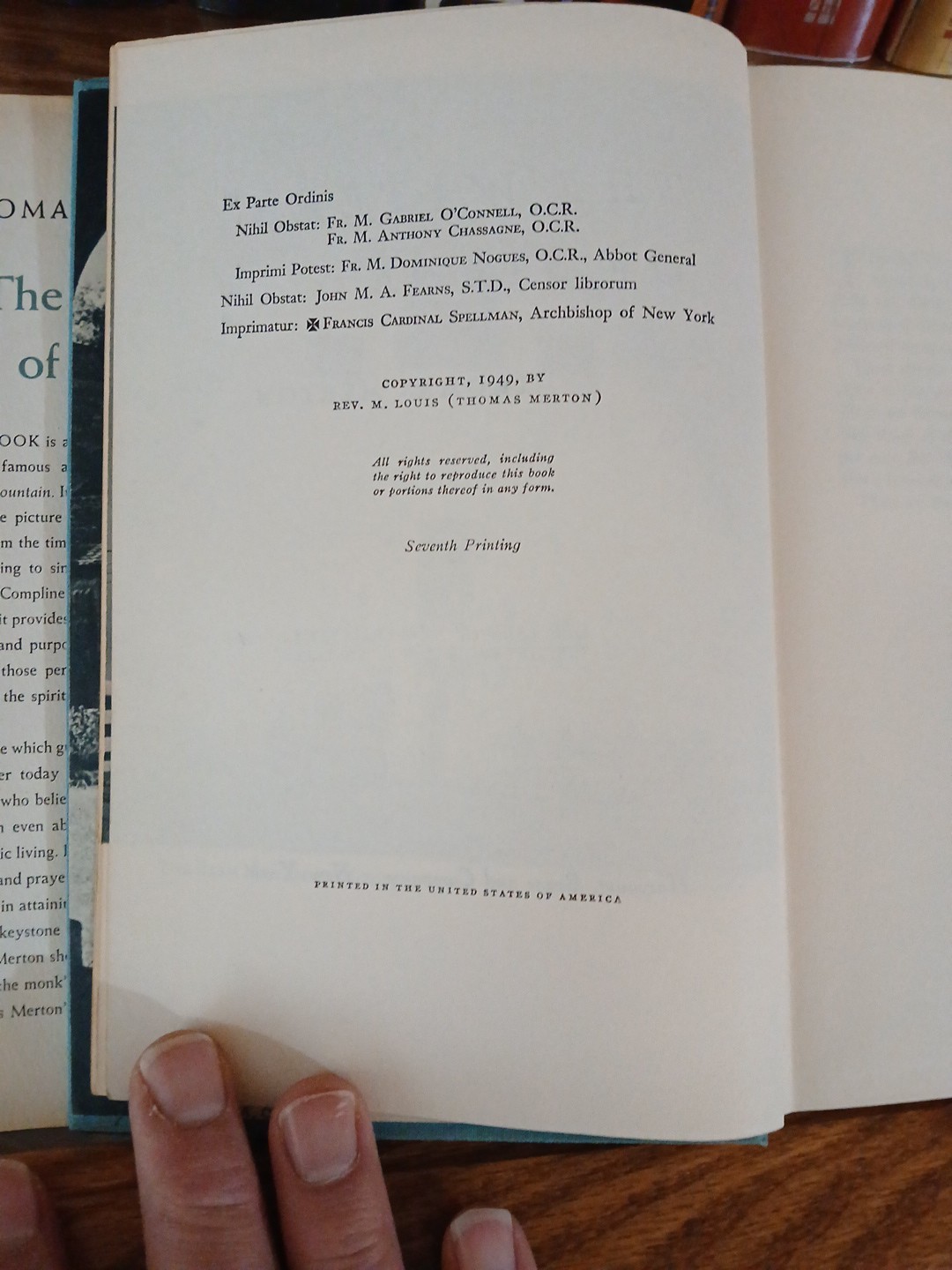 Thomas Merton 2 Books Waters of Siloe & Seven Storey Mountain 1st Print UNREAD