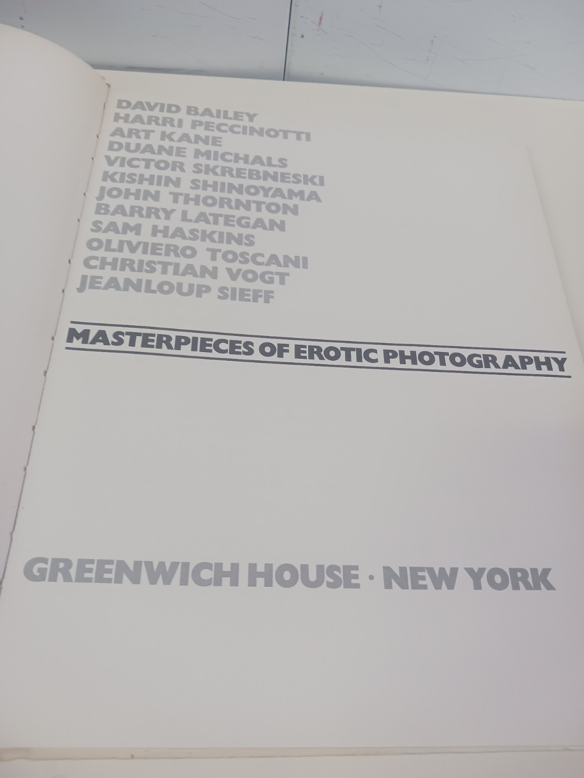 Masterpieces of Erotic Photography, Harbour House Books, 1st Ed. 1977 Hardcover