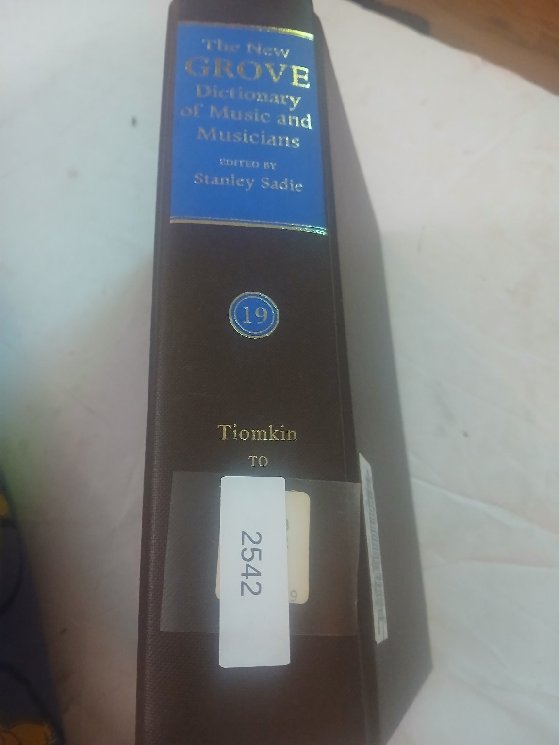New Grove Dictionary of Music & Musicians Vol 19 Stanley Sadie 1980