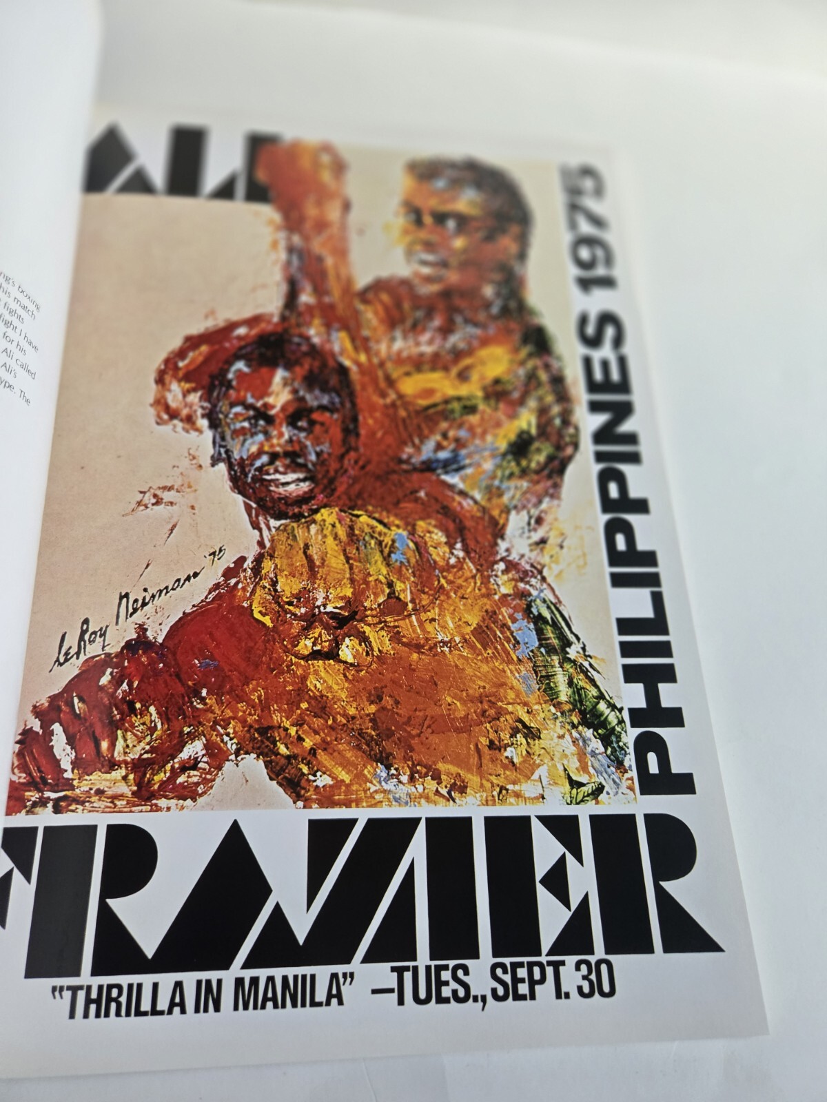 1980 HAND SIGNED 72/500 LeROY NEIMAN AMERICAN (1921-2012) EVENTS POSTERS BOOK