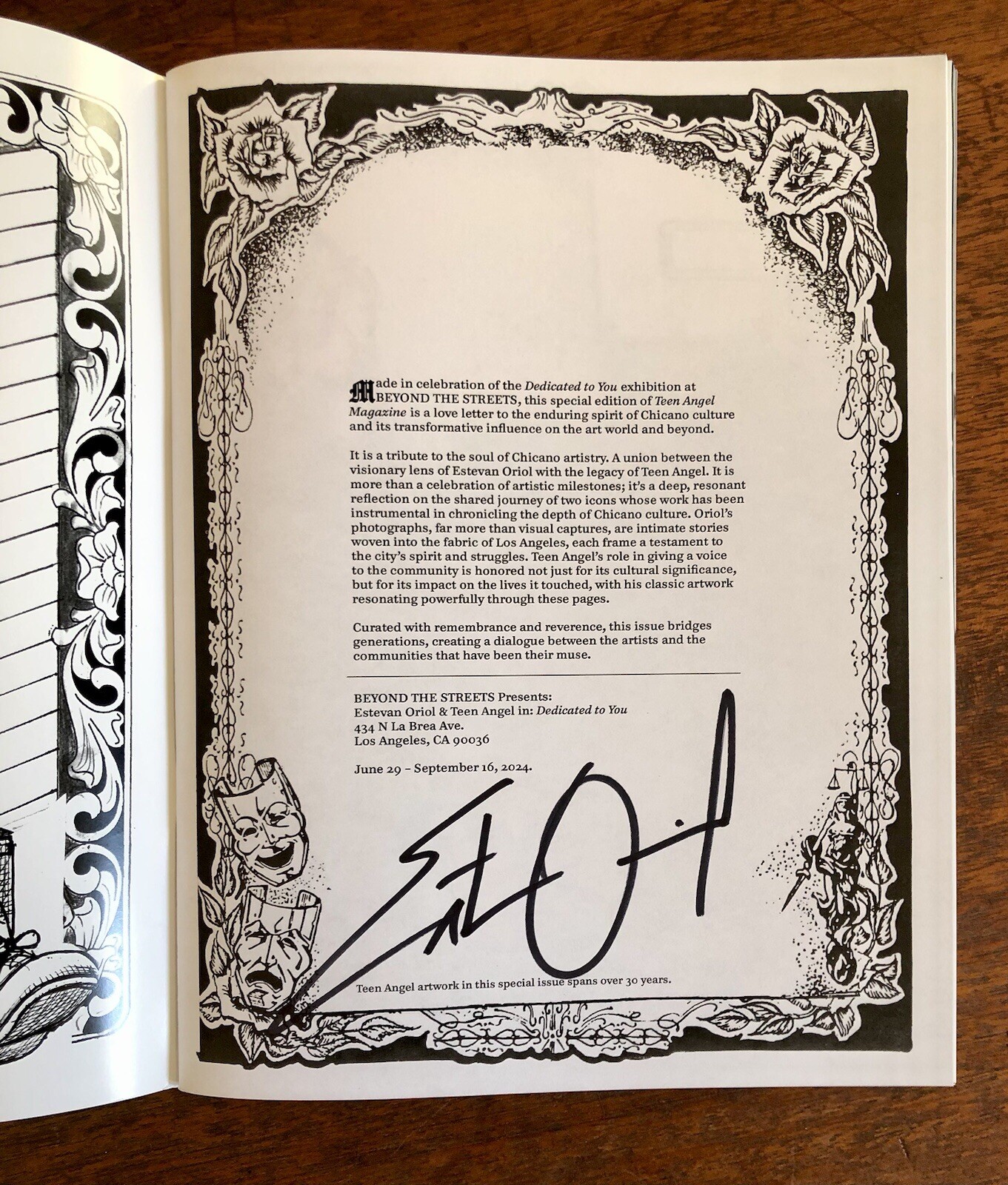 “Teen Angel’s” Special Edition, Featuring Estevan Oriol, Magazine Signed