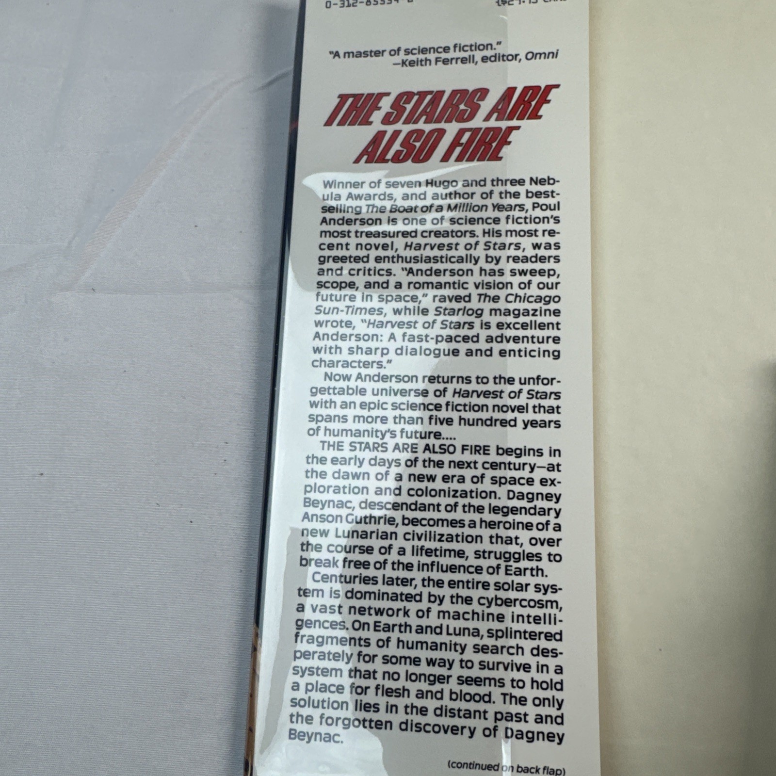 The Stars Are Also Fire By Paul Anderson First Edition First Print LIKE NEW