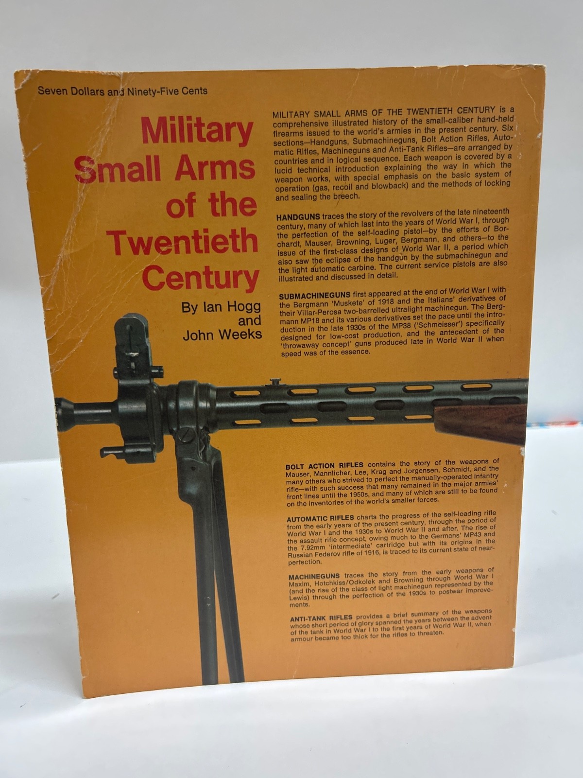 Vintage Firearms paperback book”Military Small Arms of 20th Century” 1973