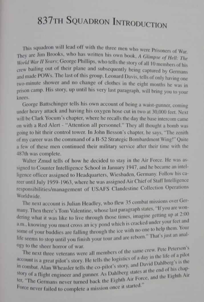 Gentlemen From Hell: Men of 487th Bomb Group By C.C. Neal Hardcover Book Signed