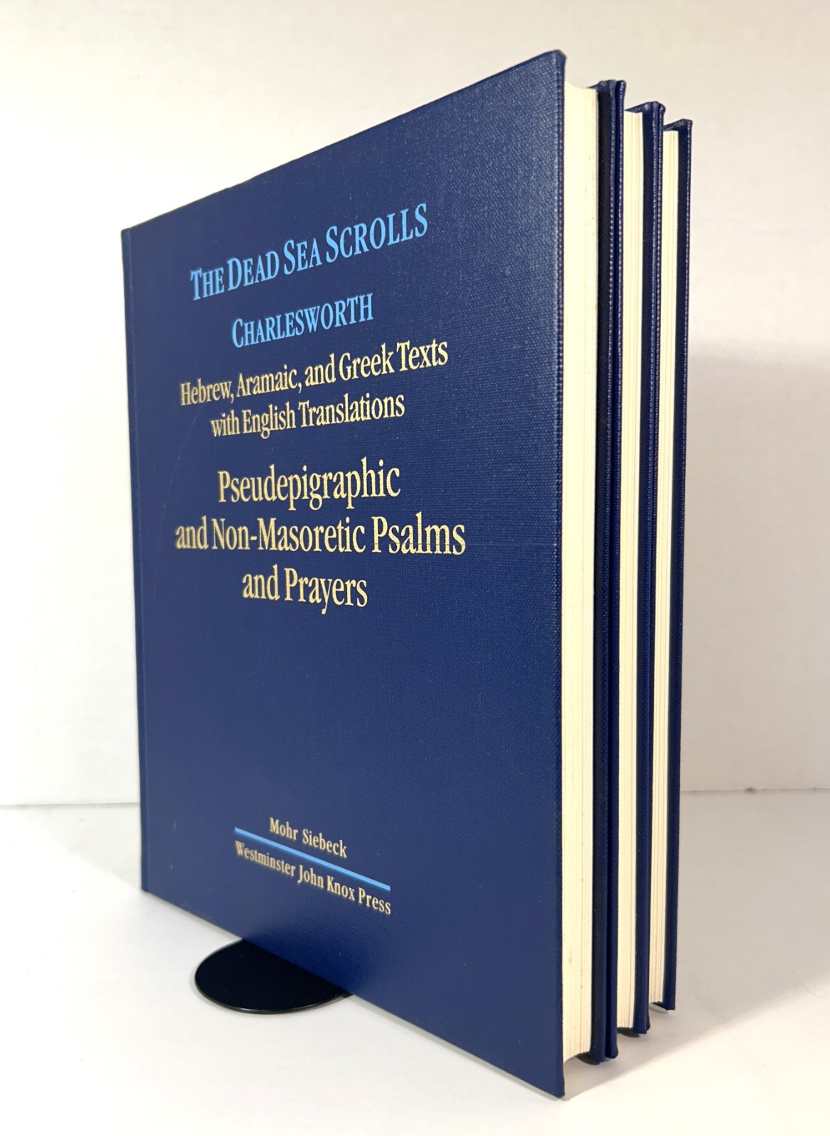 Set of 3 The Dead Sea Scrolls by James Charlesworth 1994-1997 Hardcovers