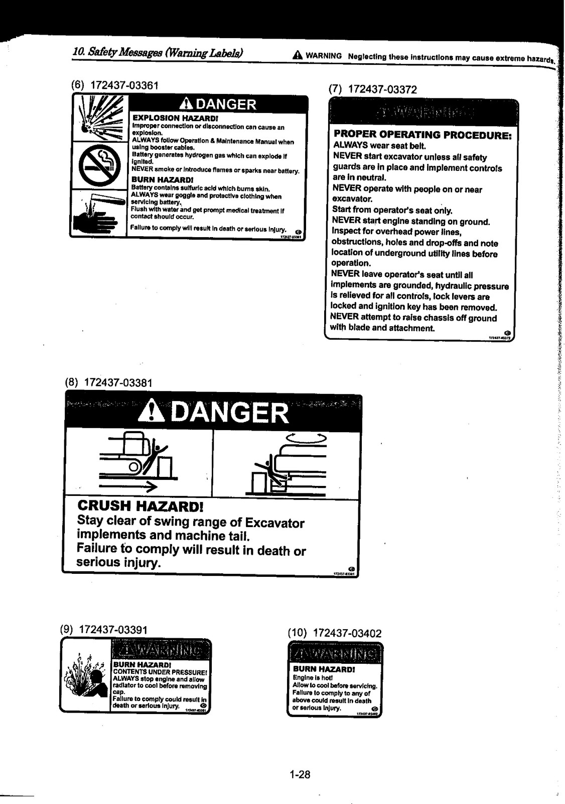 YANMAR ViO27-5B ViO35-5B Excavator Operators Manual – WIRE BOUND – COVERS