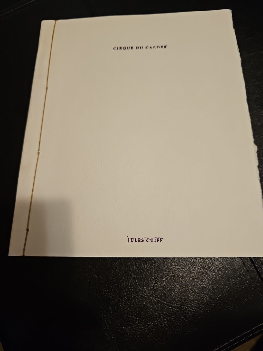 Cirque Du Calder Hand-Made Limited Edition Book Signed Canal Paper & CD Version