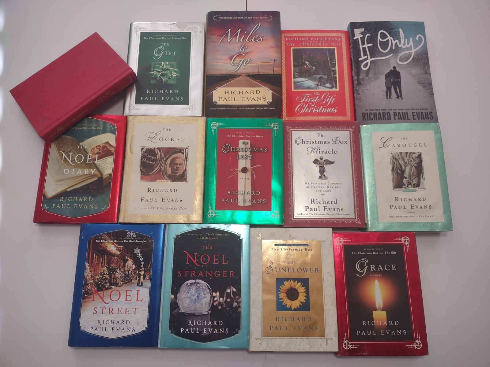Richard Paul Evans Books Lot Of 14 includes mostly hardcover, most with jackets
