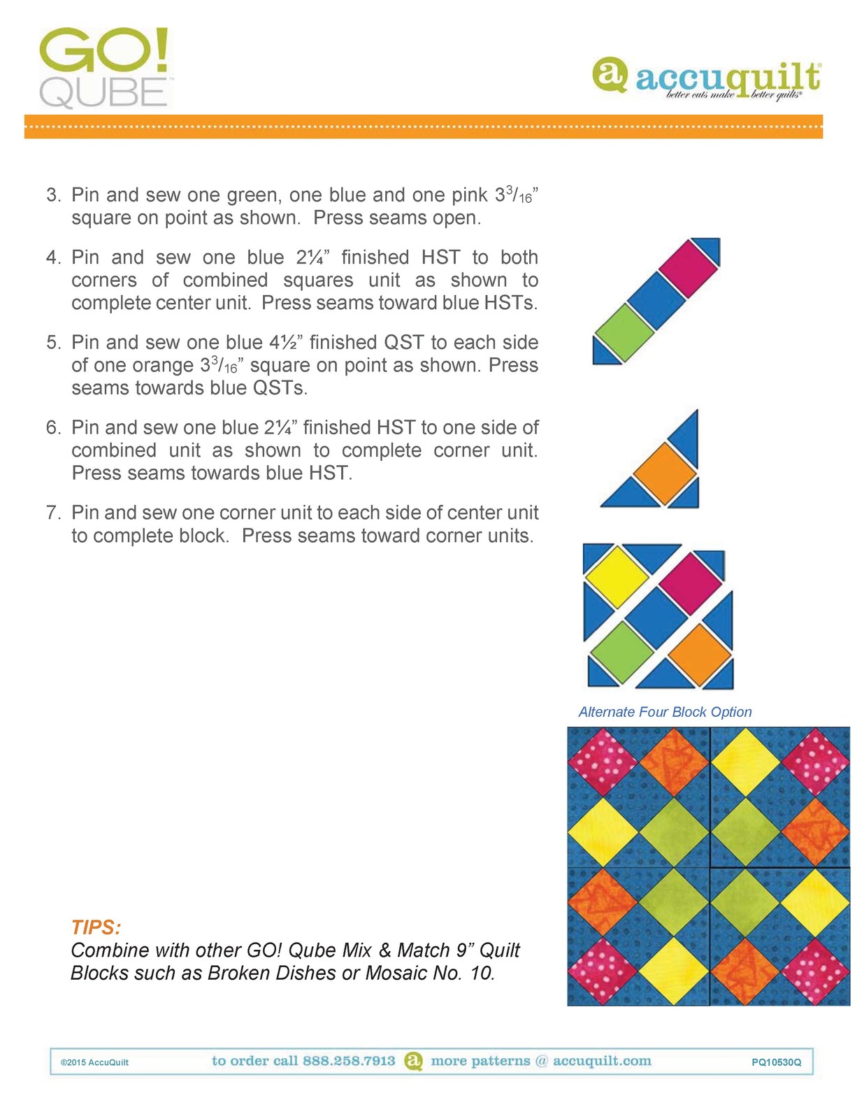 ACCUQUILT Go Qube 9″ Blocks – STEEL WIRE BOUND – PROTECTIVE COVERS