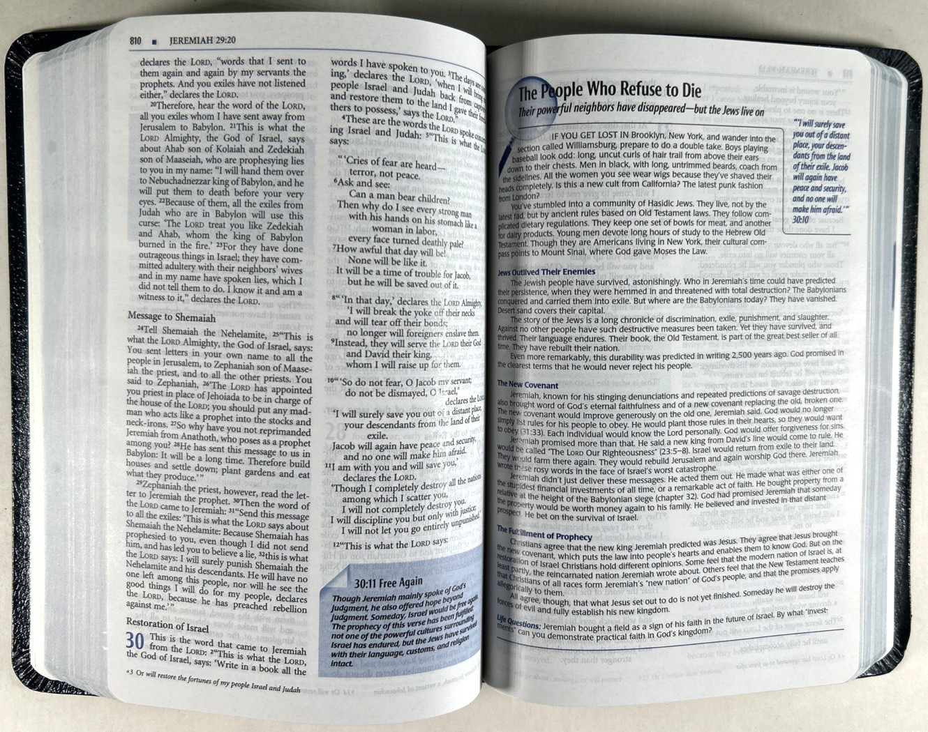 Scarce! 1984 NIV Student Bible Blue Bonded Leather Compact Yancey & Stafford VG-