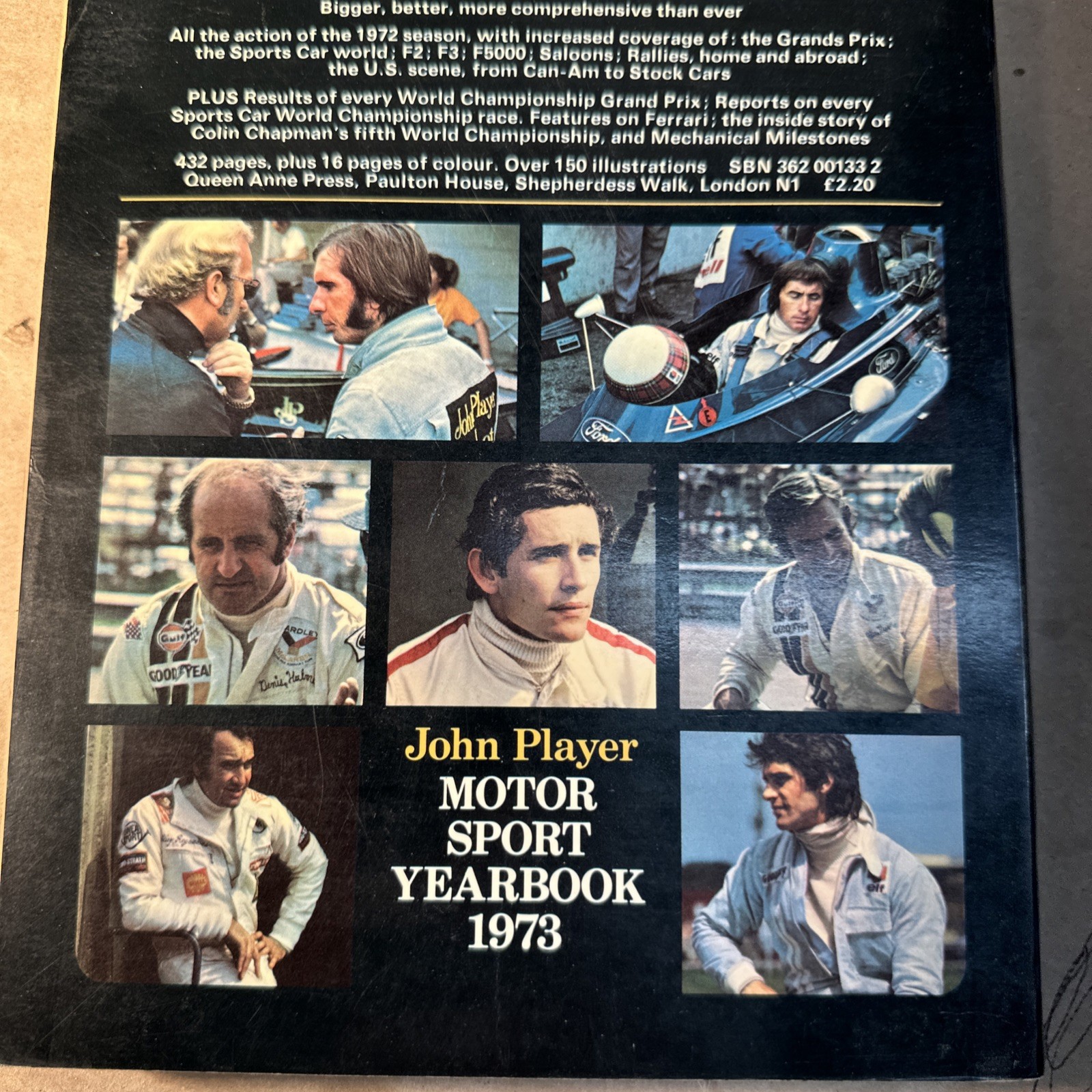 JOHN PLAYER MOTORSPORT YEAR BOOK 1973 420 PAGES SOFT COVER BOOK