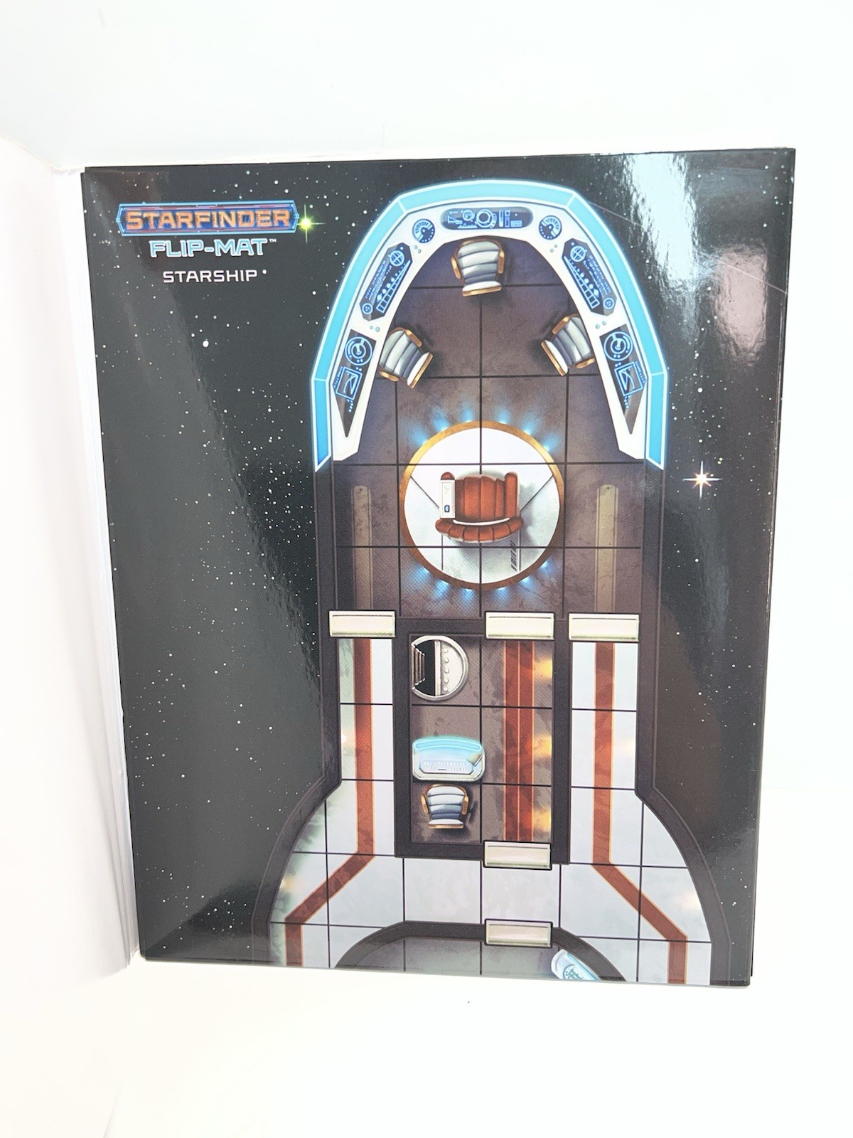 2 Starfinder Flip-Mats : Starship & Basic Terrain by Paizo Staff (2018, Game)