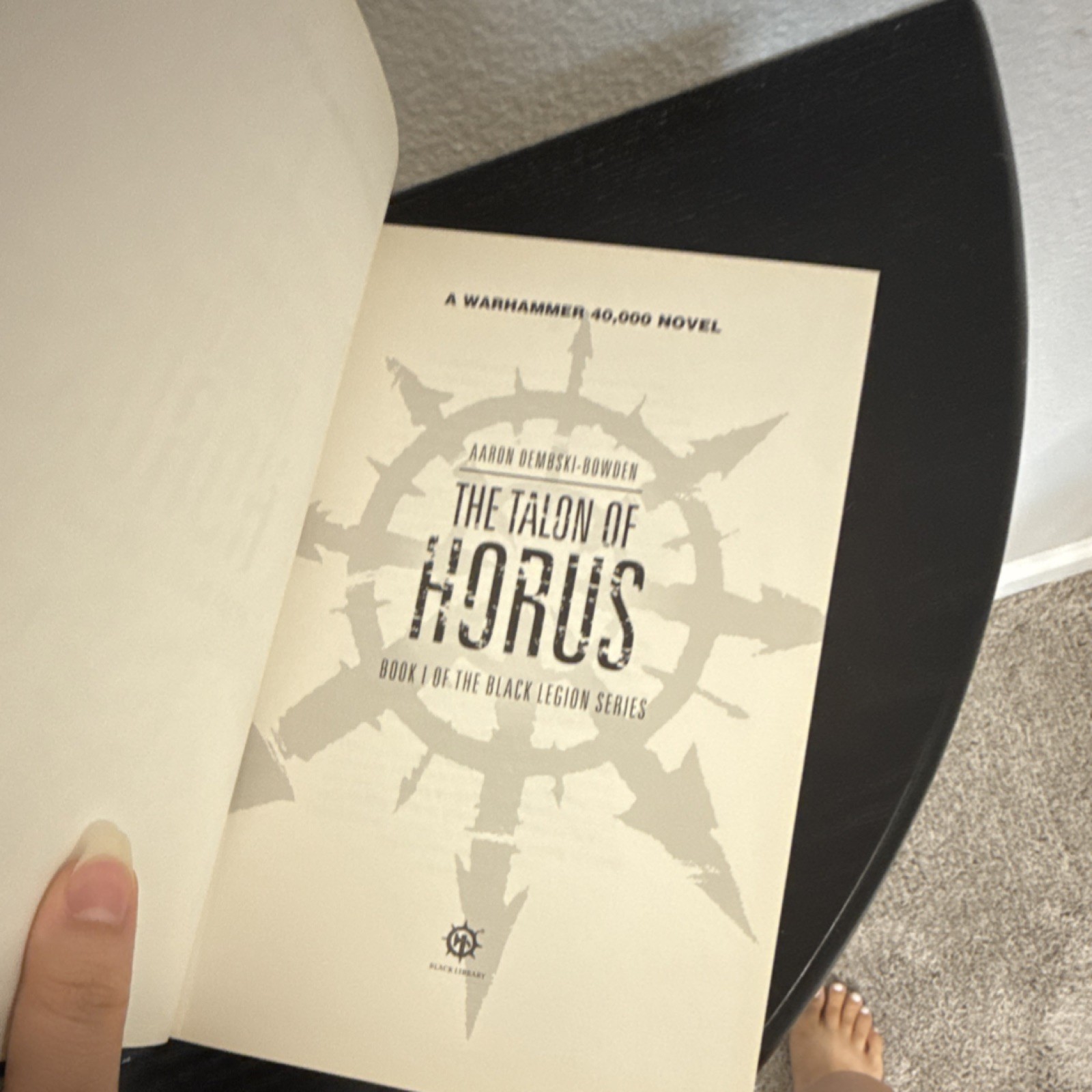 Black Library The Talon of Horus Hardcover by Aaron Dembski-Bowden, Black Legion