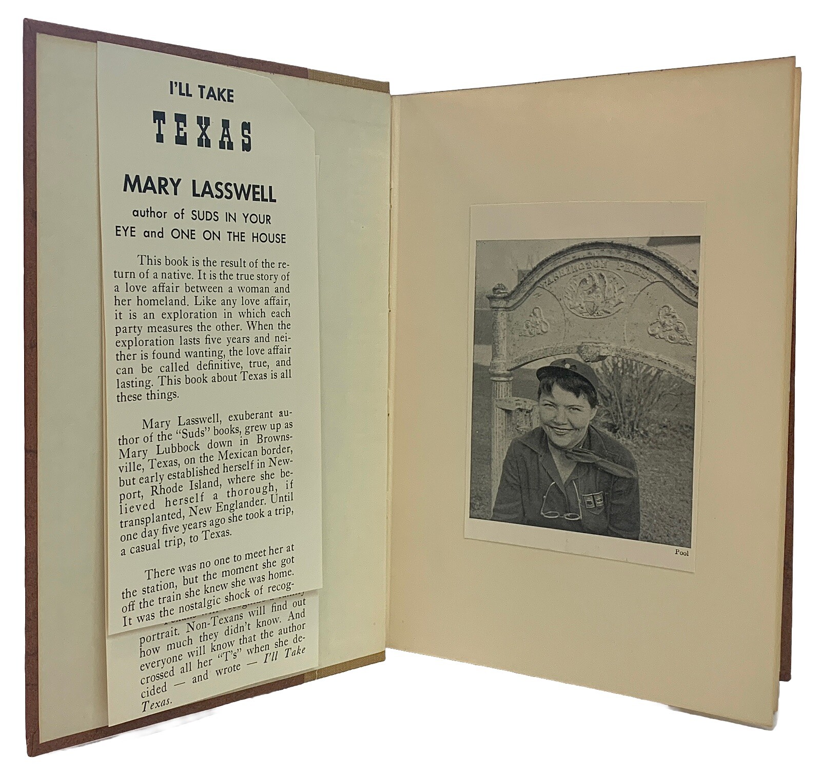I’LL TAKE TEXAS by Mary Lasswell 1958 Culture Travel 376 Pages No Dust Jacket