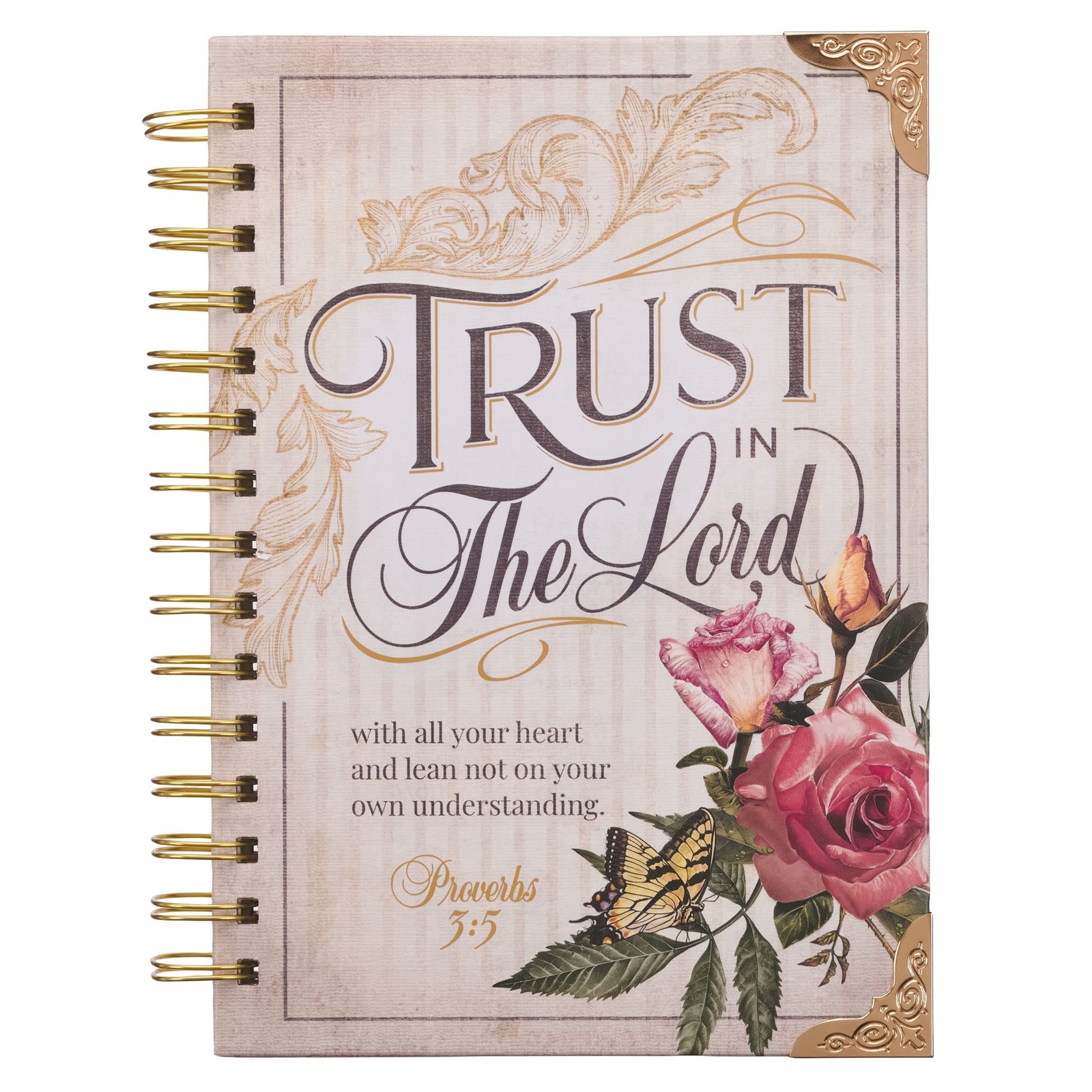 Christian Art Gifts Journal w/Scripture for Women Trust In The Lord Butterfl…