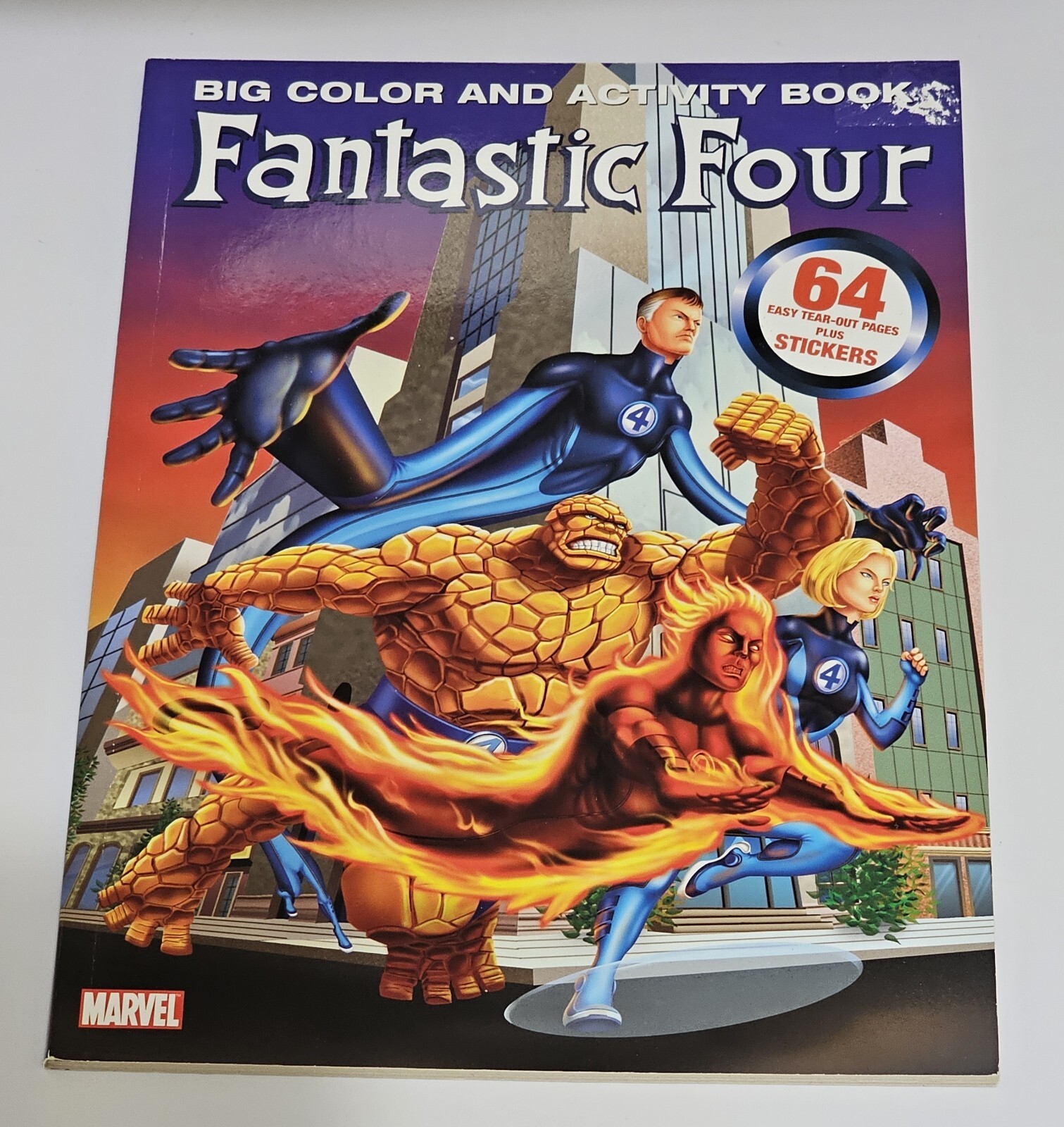 Marvel Fantastic Four Coloring & Activity Book Includes Stickers