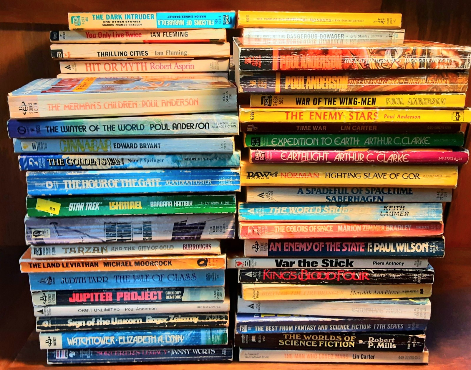 Wholesale Lot 70 Misc Vintage Sci-Fi/Fantasy Paperback Books Poul Anderson More