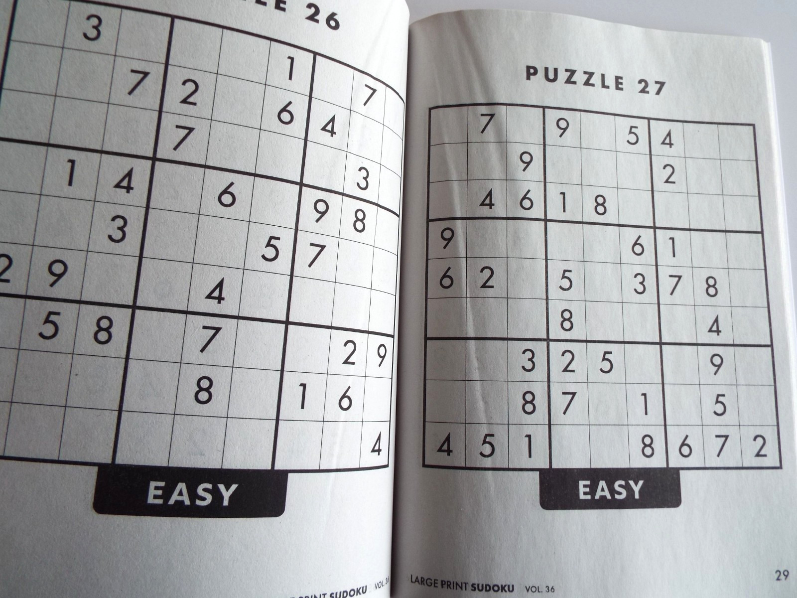 4 Large Print Sudoku Puzzle Books: Volumes 35, 36, 37 & 38 NEW** ~ 80 puzz. ea