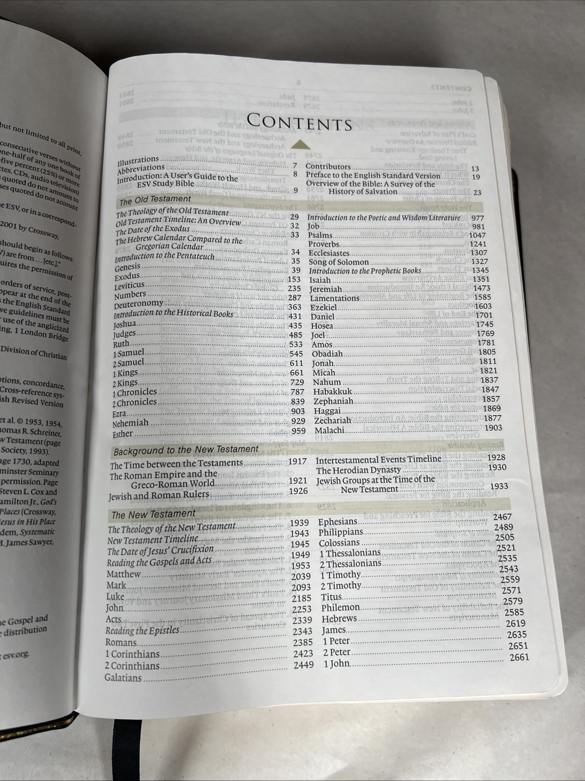 ESV Study Bible Large Print Genuine Black Leather Crossway Gilt Edges