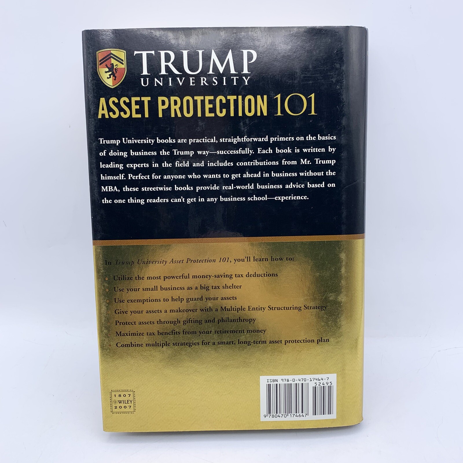 Trump University Asset Protection 101: Tax & Legal Strategies of the Rich 2008