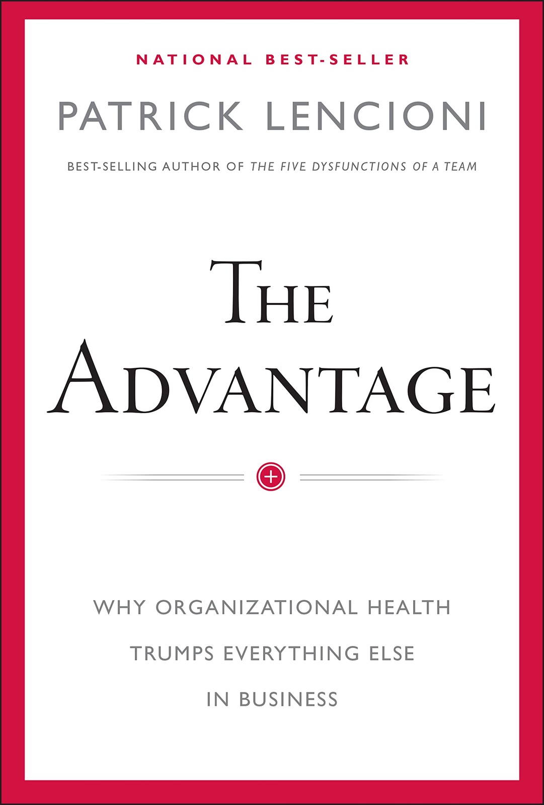 The Advantage: Why Organizational Health Trumps Everything Else In Business …