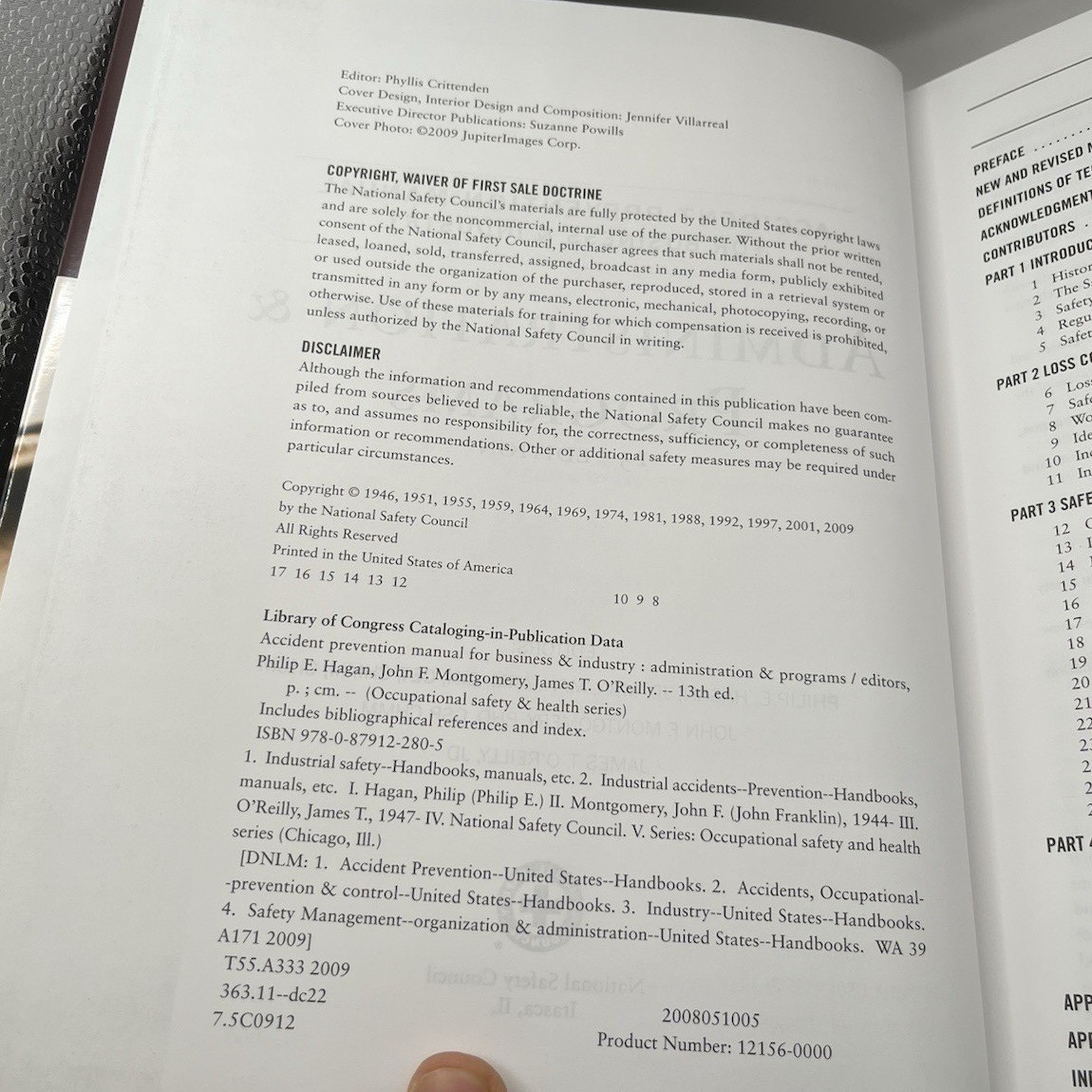 Accident Prevention Manual for Business and Industry : Administration 13th Ed