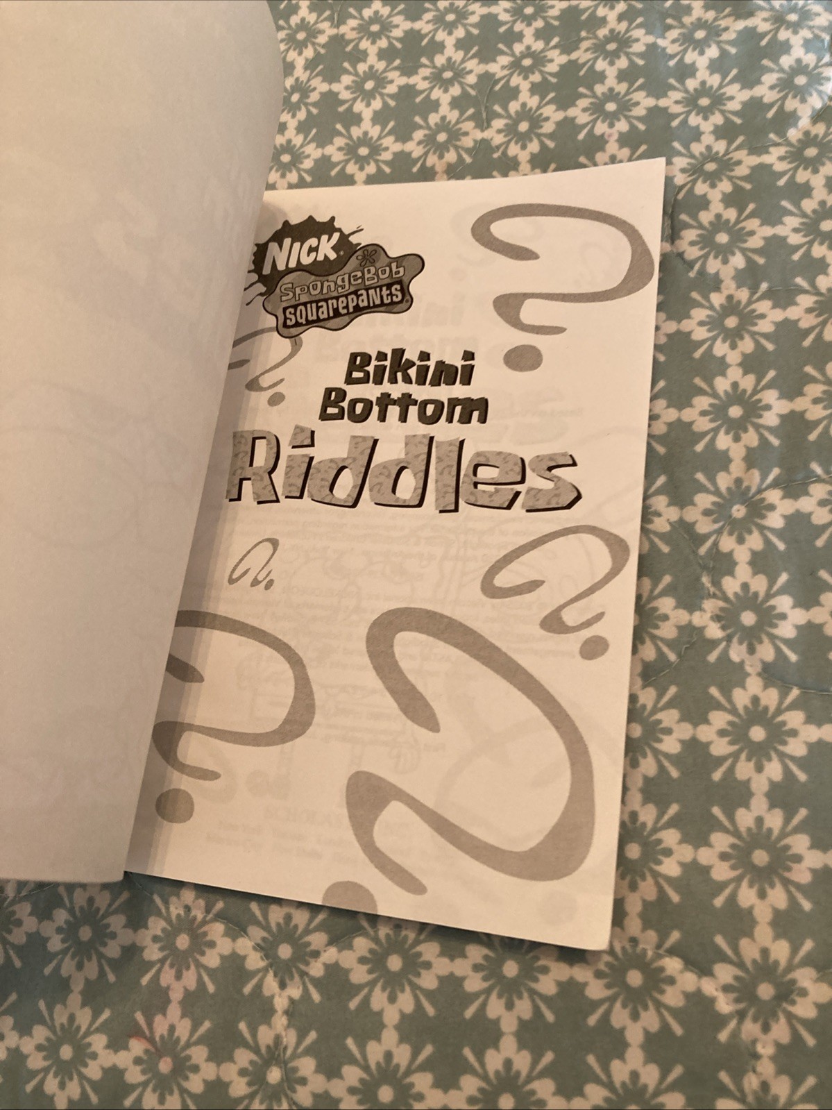 Spongebob Squarepants: Bikini Bottom Riddles by David Lewman (2005)