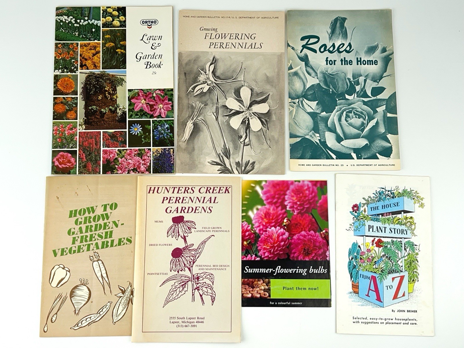 Lot of Gardening Plants Flowers Booklets and Pamphlets