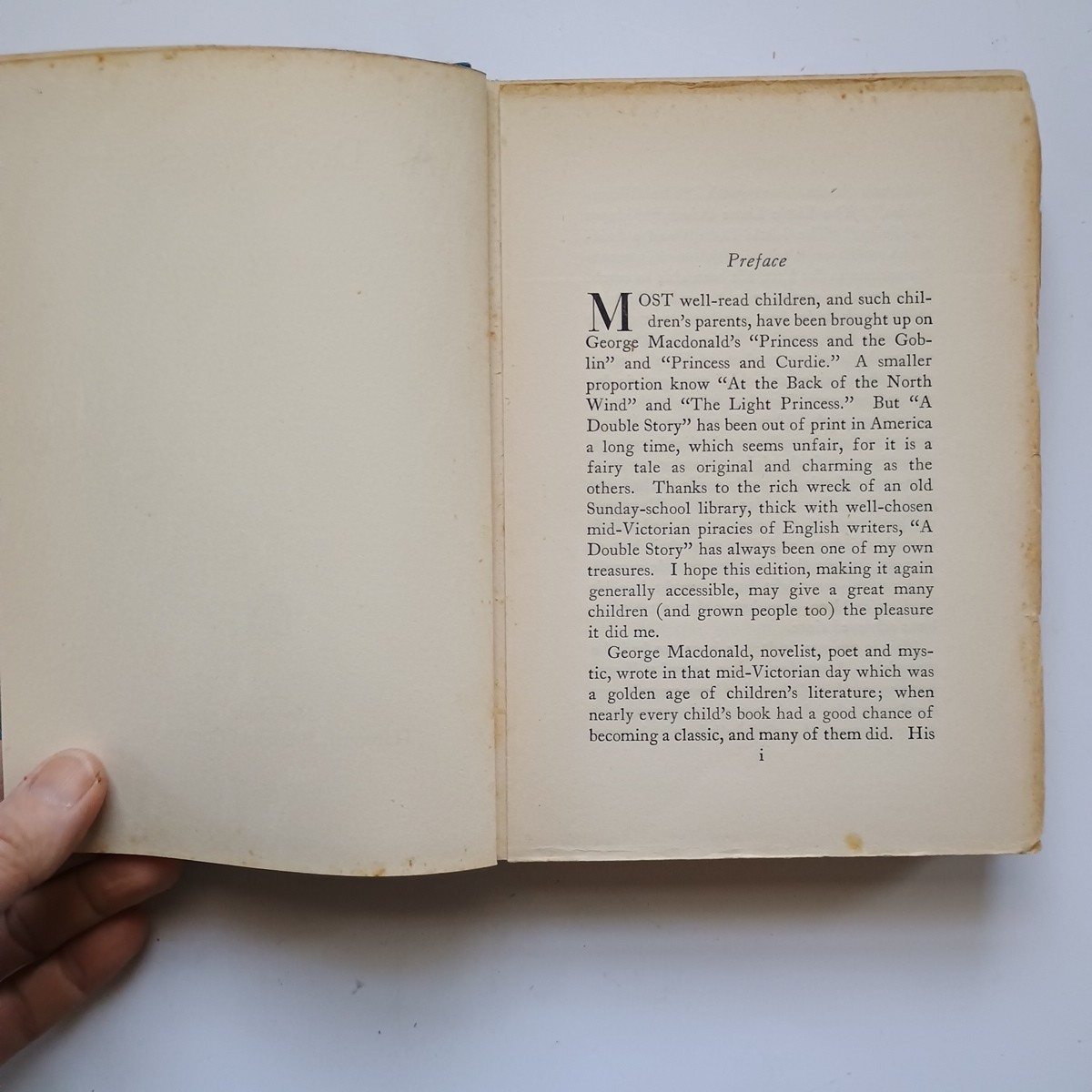 A Double Story by George Macdonald (Harcourt, Brace, & Co) Vintage HC circa 1924