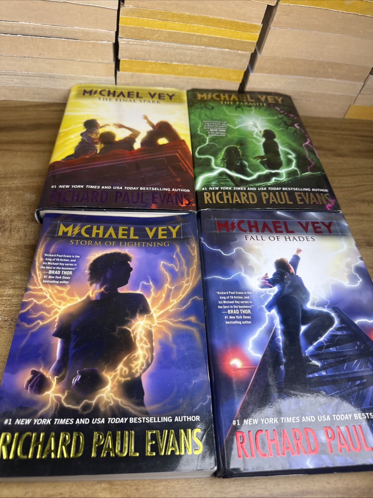Michael Vey/Richard Paul Evans Book Lot : #1-8 Hardcover Paperback Mix