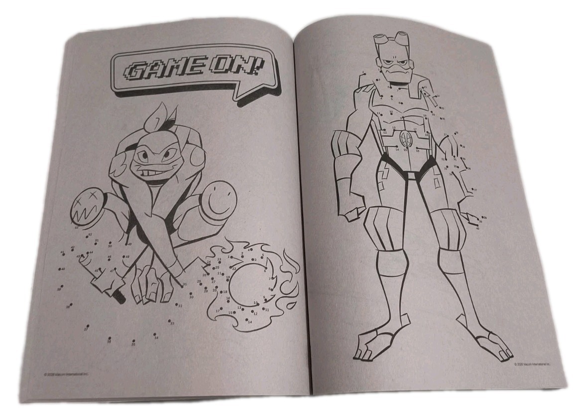 Rise of the Teenage Mutant Ninja Turtles Team Players Dot to Dot Coloring Book