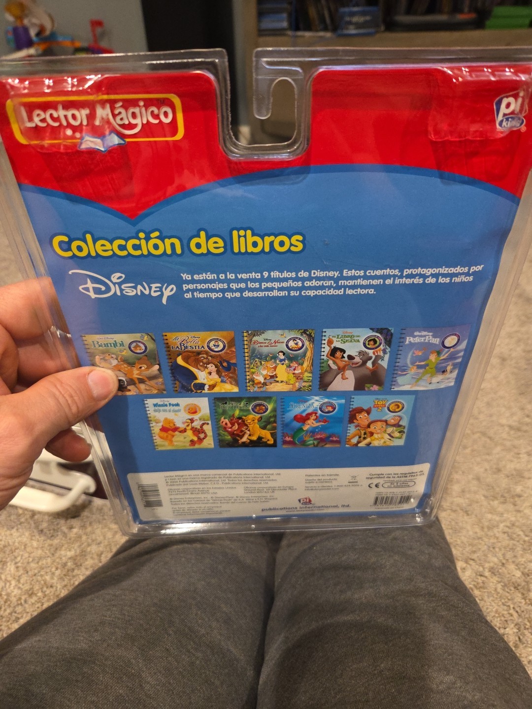 Lector Magico Pinocho Walt Disney Libro Spanish NIP Story Reader