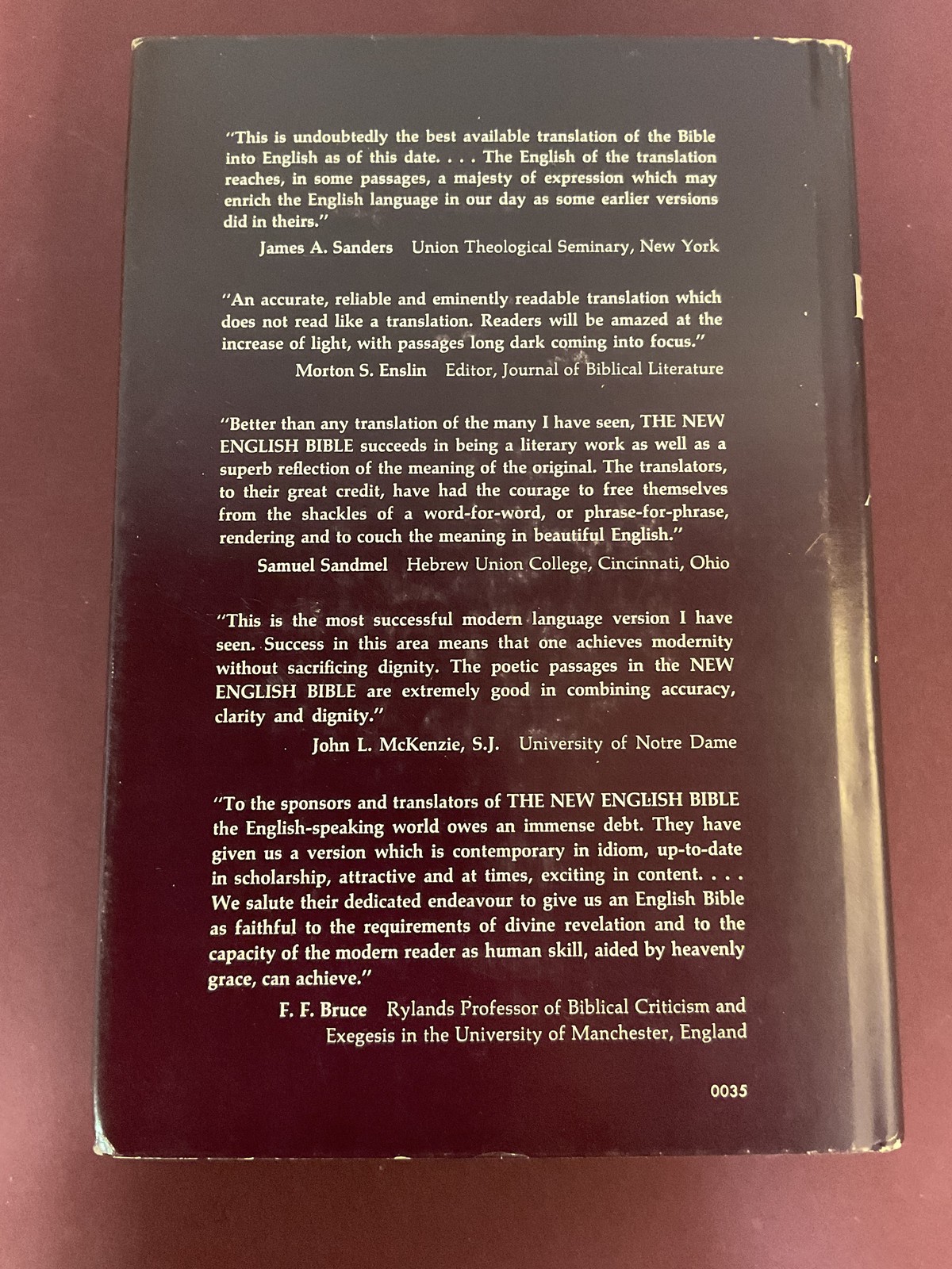 The New English Bible with The Apocrypha 1970 Oxford Cambridge University Press