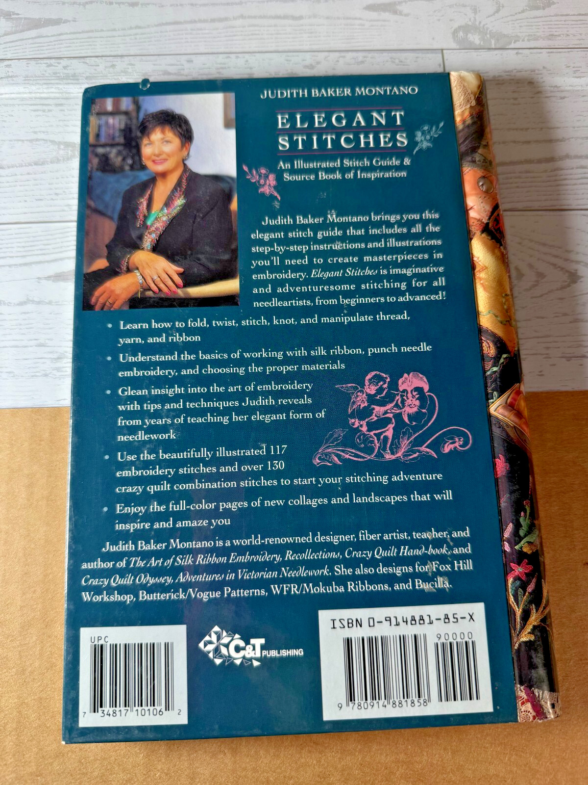 Elegant Stitches By Judith Baker Montano Hard Cover Illustrated Guide Book