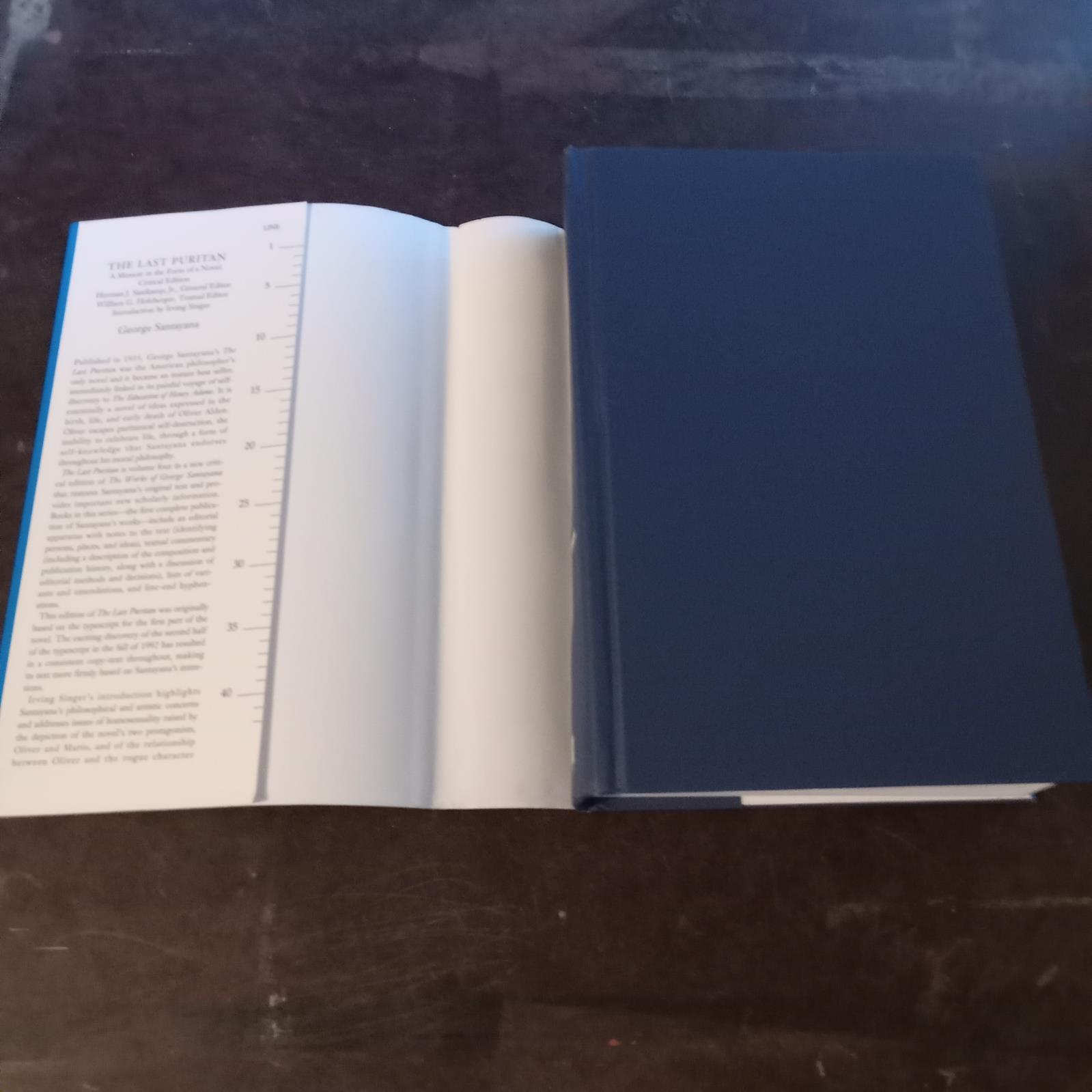 George Santayana The Last Puritan Critical Edition Vol IV 1994 MIT Press 4toHCDJ