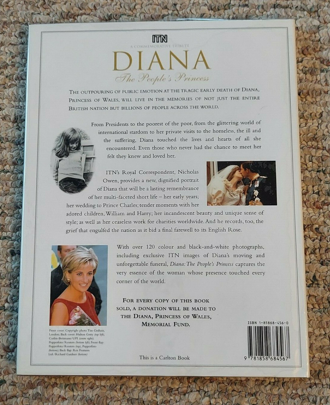 British Royalty Book – Diana, The People’s Princess, Commemorative Tribute
