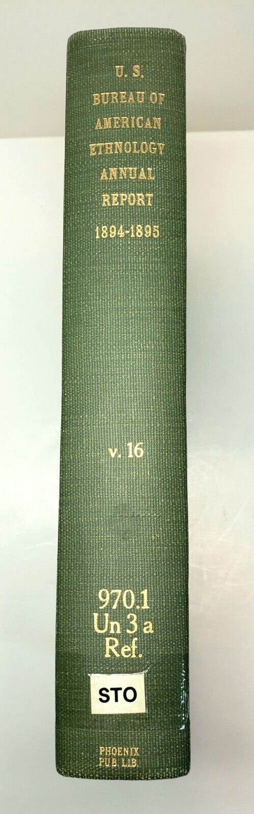 American Indian Ethnology Sixteenth 16th Annual Report 1894 -1895