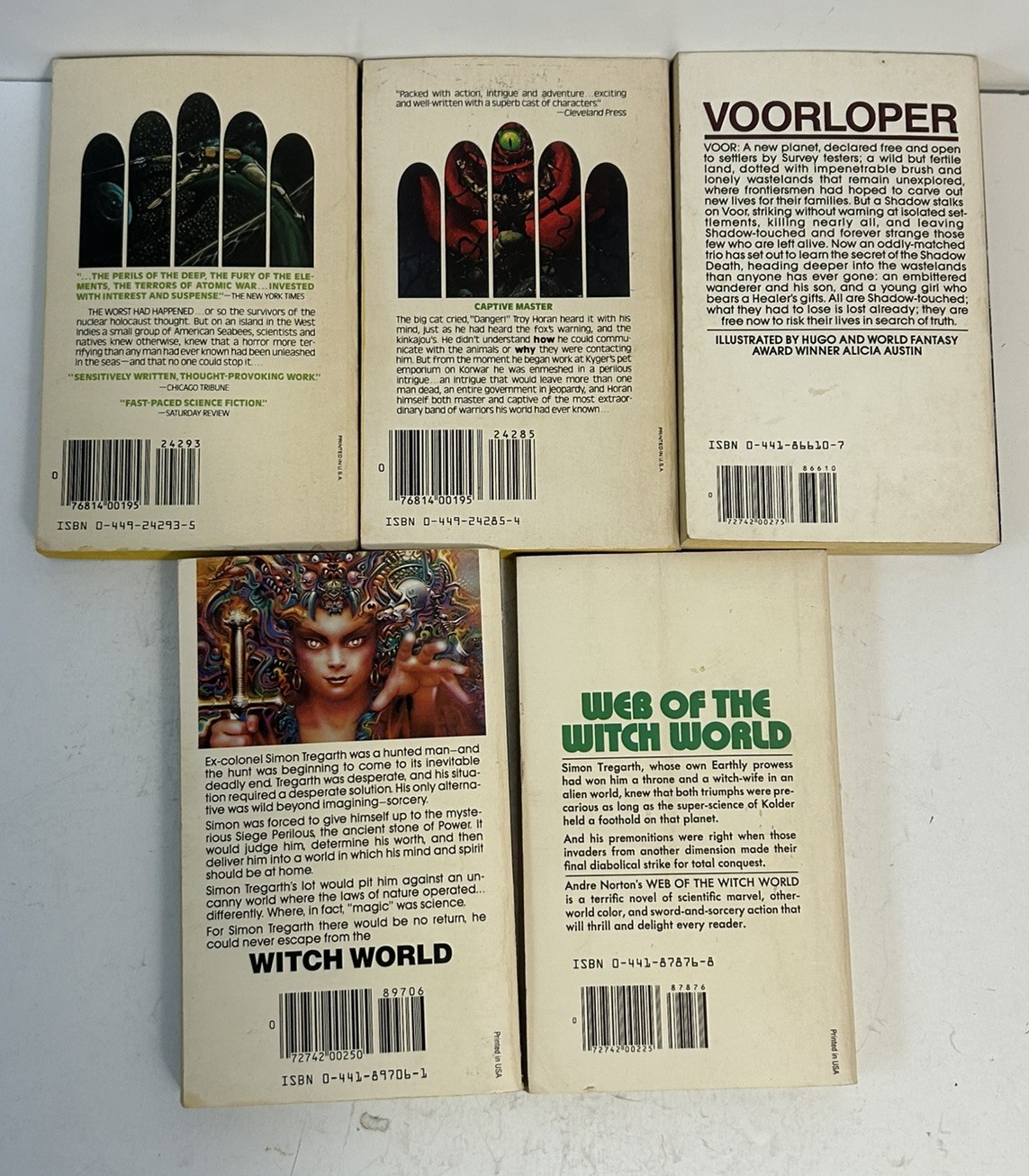 Vintage Science Fiction Paperback Book Lot 21 Books- Pournelle, Cherryh, etc.