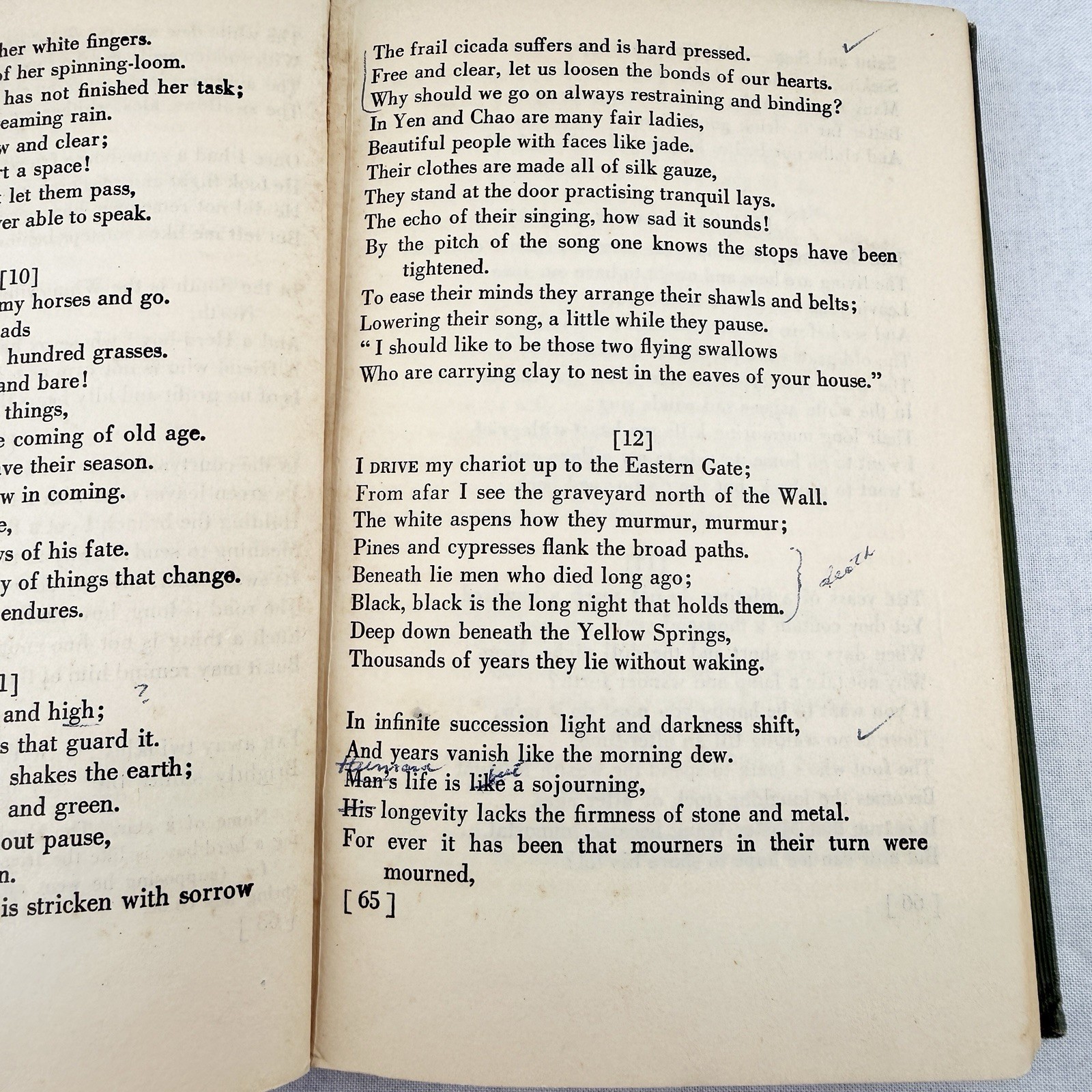 A Hundred and Seventy Chinese Poems – Borzoi Pocket Book – Arthur Waley -HC 1925