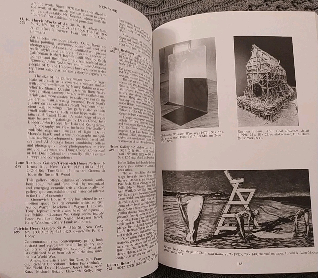 American Art Galleries Illustrated Guide to Their Art & Artists Les Krantz