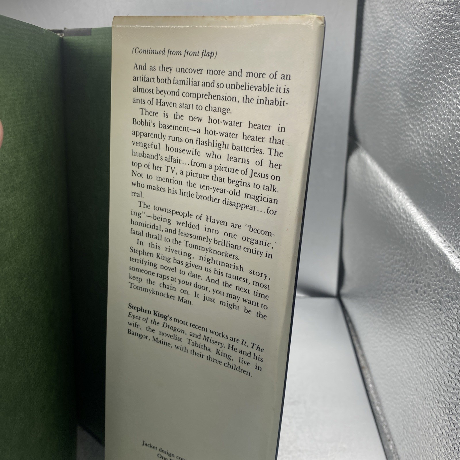 The Tommyknockers by Stephen King (1987, Hardcover) 1st Edition 1st Printing