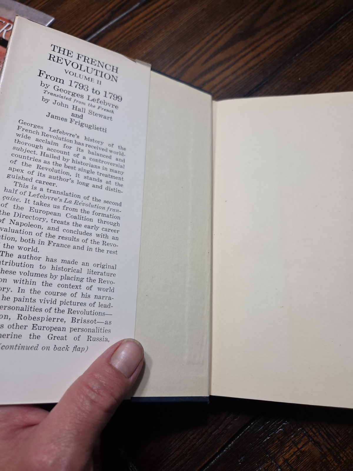 FRENCH REVOLUTION FROM ITS ORIGINS TO 1793 By Georges Lefebvre & Elizabeth Moss