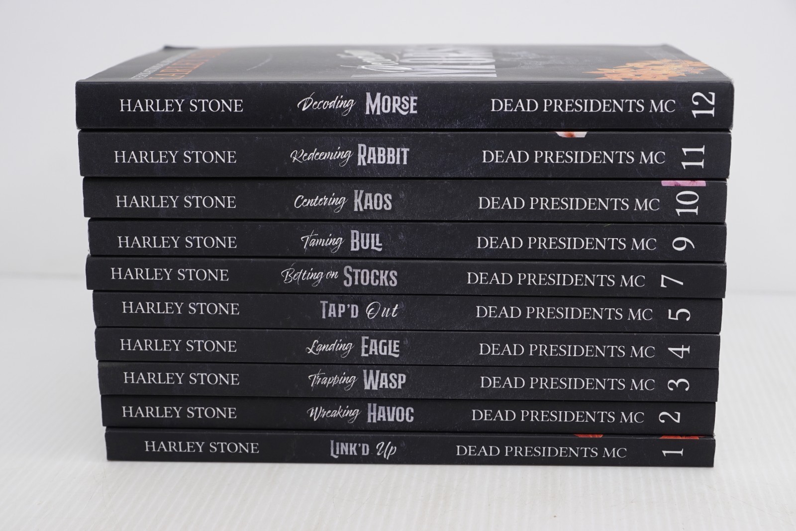 Harley Stone Dead Presidents MC Lot of 10 Trade Paperback 1 2 3 4 5 7 9 10 11 12