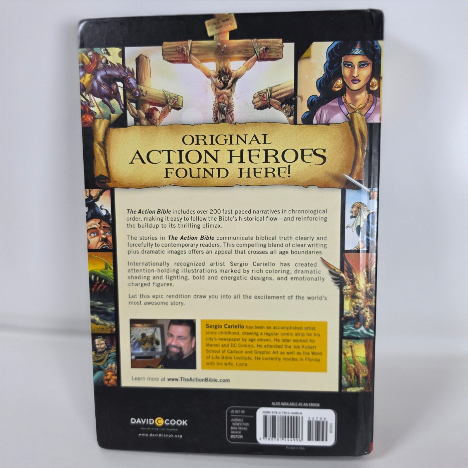 The Action Bible Gods Redemptive Story Hardcover Graphic Novel Sergio Cariello