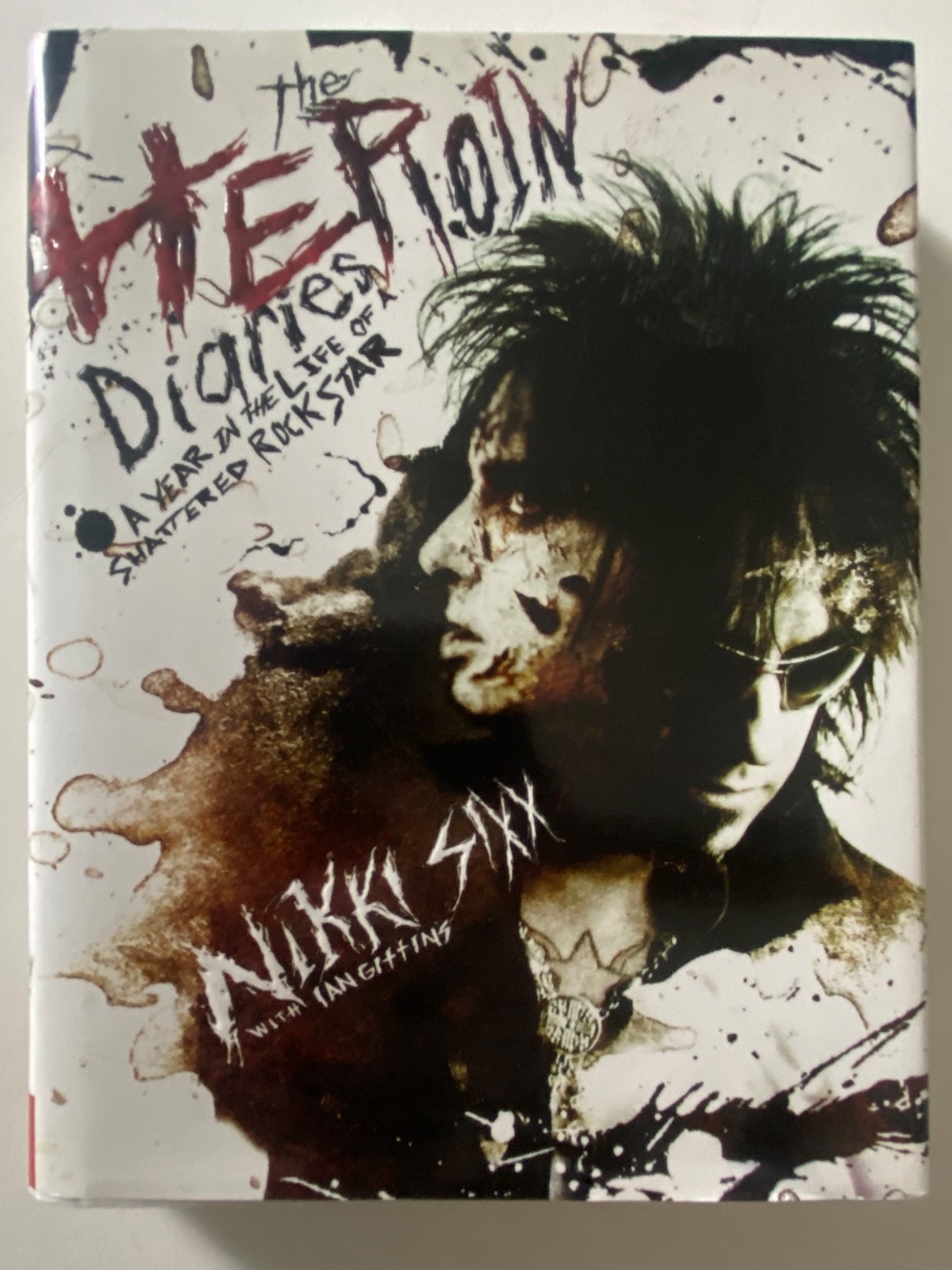 SIGNED Nikki Sixx : The Heroin Diaries 2007 1st Ed / 1st Print HCDJ ~ ACCEPTABLE
