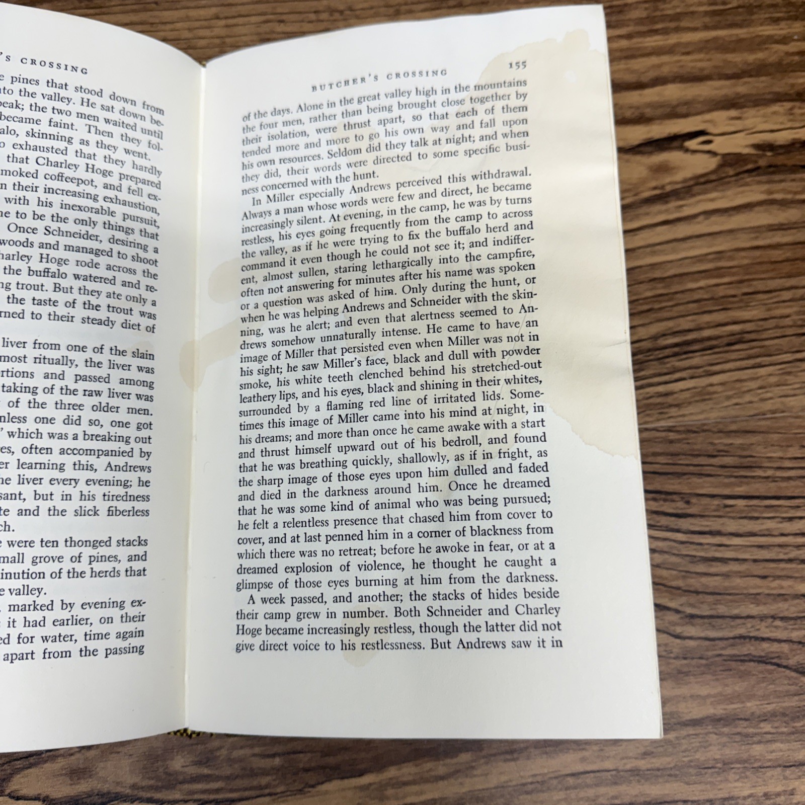 Butcher’s Crossing by John Williams ~ Gregg 1978 First Printing EX-LIB WATER DMG