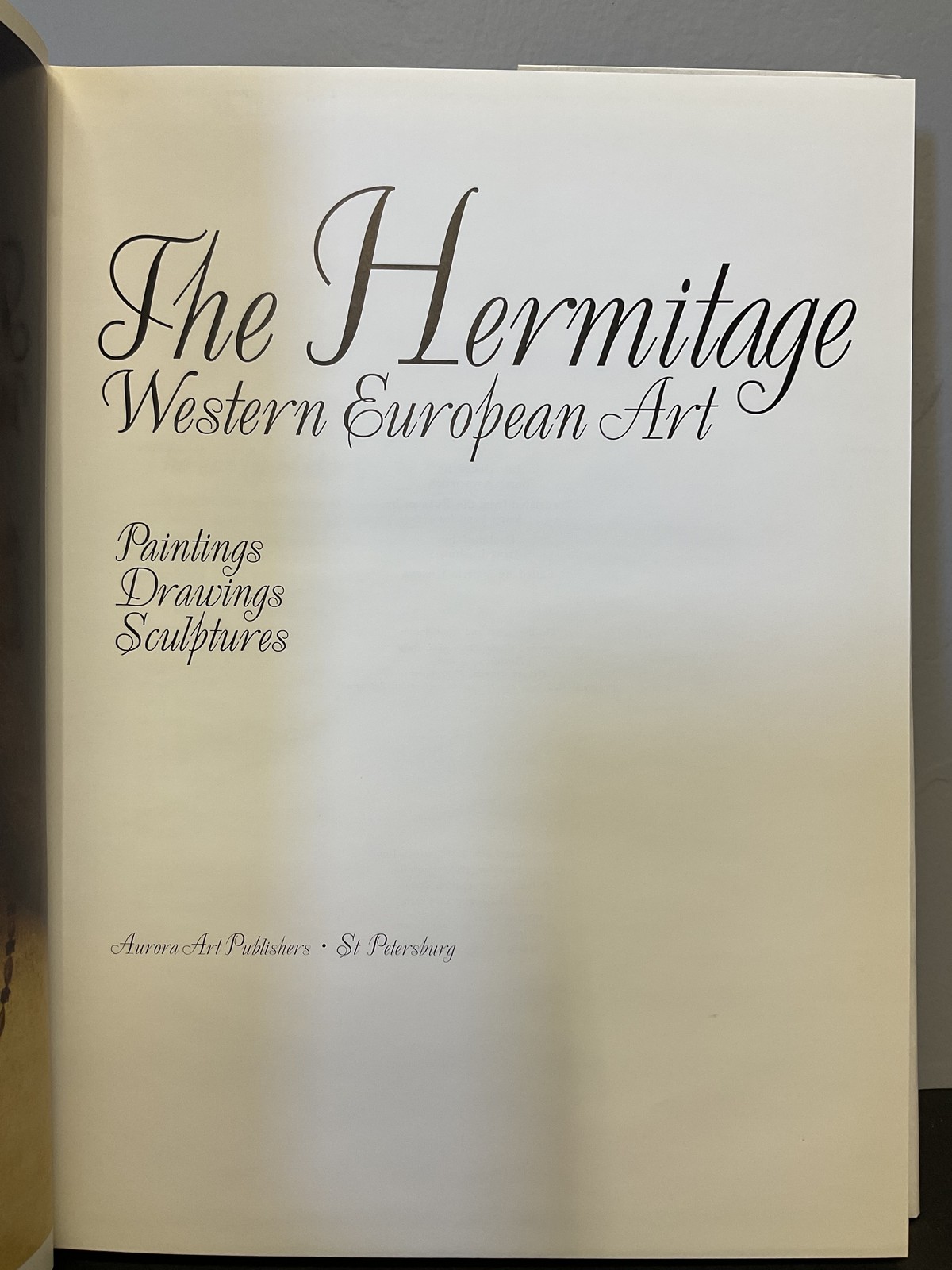The Hermitage Western European Art Paintings Drawings Sculptures 1988 Hardcover