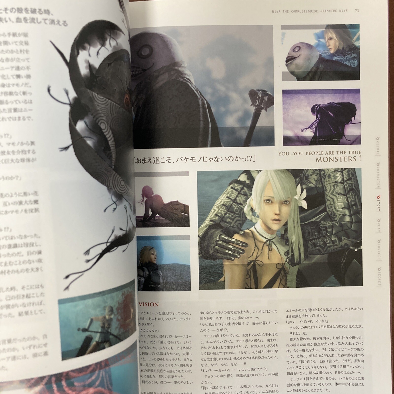 Grimoire NieR Guide Book Art Book Illustration
